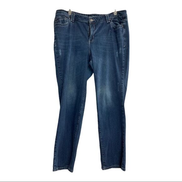 LANE BRYANT,Simply StraightBlue Jeans,Sz 20Average - Picture 1 of 12